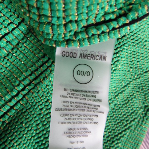 Good American Green One Piece Swimsuit - Picture 9 of 10